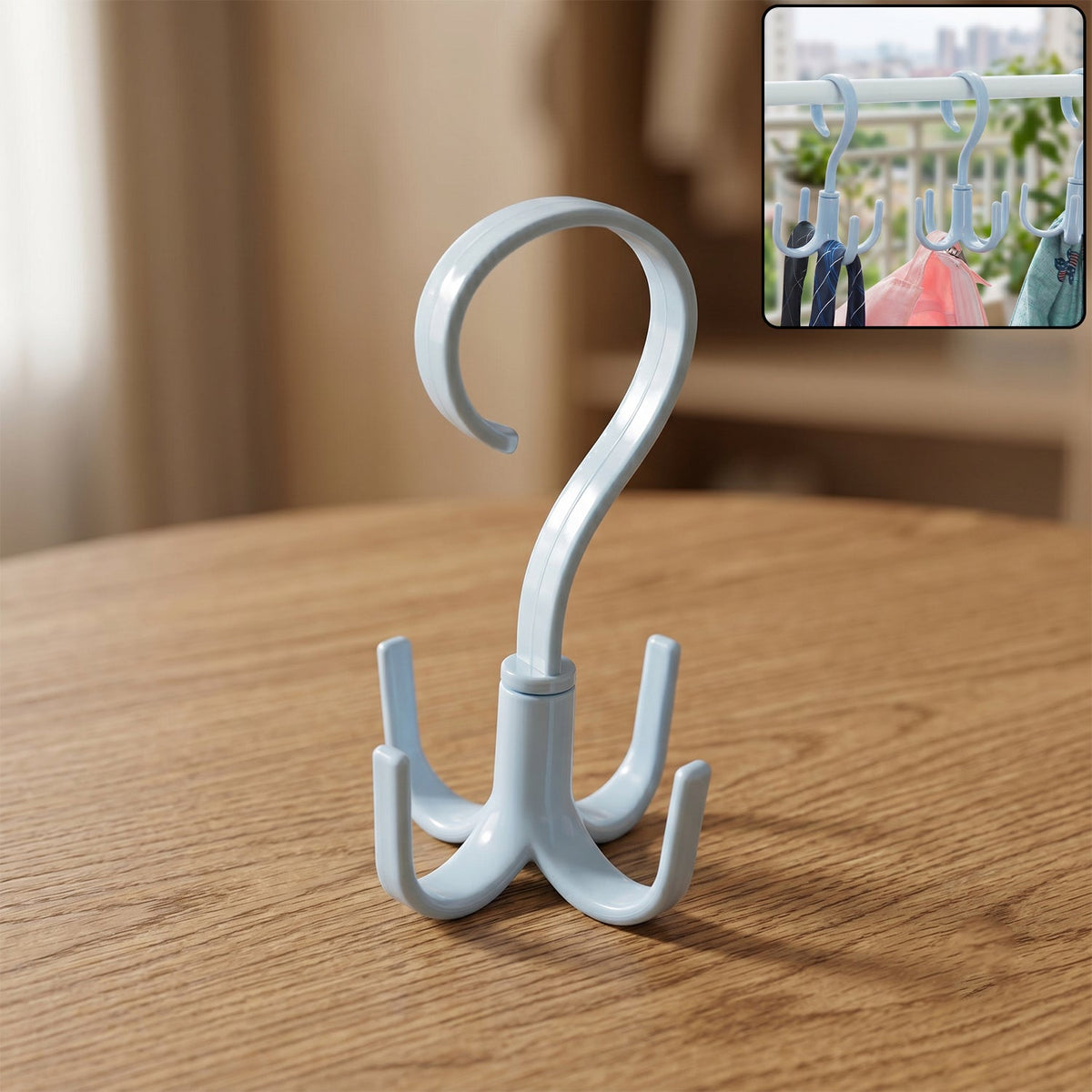 360° Rotating Multipurpose Hook Hanger – Space-Saving Organizer Main image