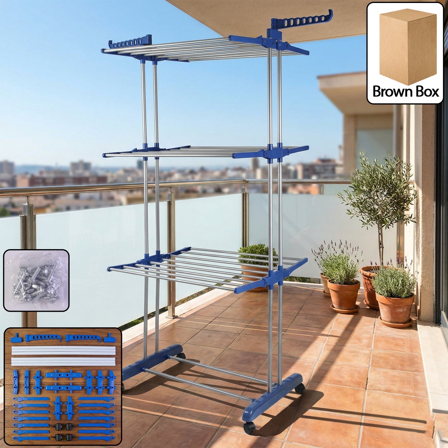 Clothes Drying Rack – Foldable, Portable & Space-Saving Design Secondary image