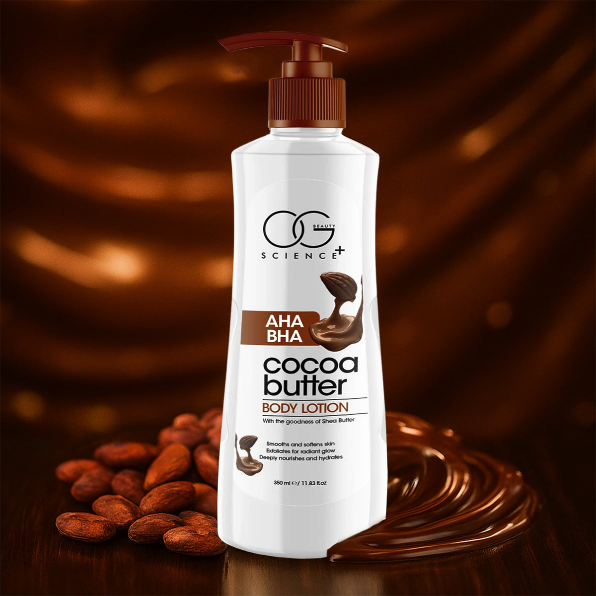 Pump bottle of Cocoa Butter Body Lotion for deep moisturization Main image