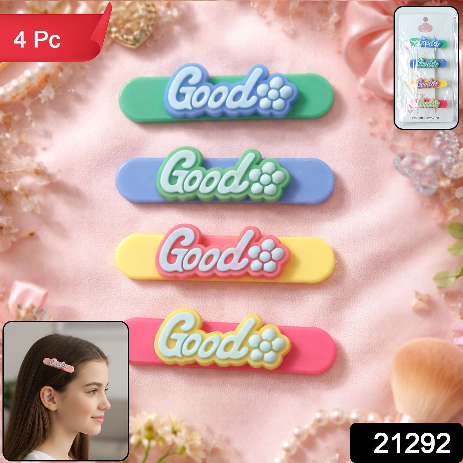 Colorful Hair Clips – Cute Snap Clips for Women & Girls Secondary image