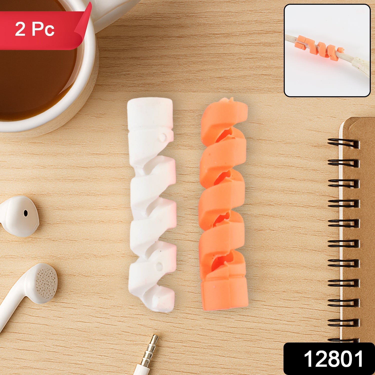 Cable Protector – Anti-Fray Silicone Guard for Wires (2-Pack) Secondary image