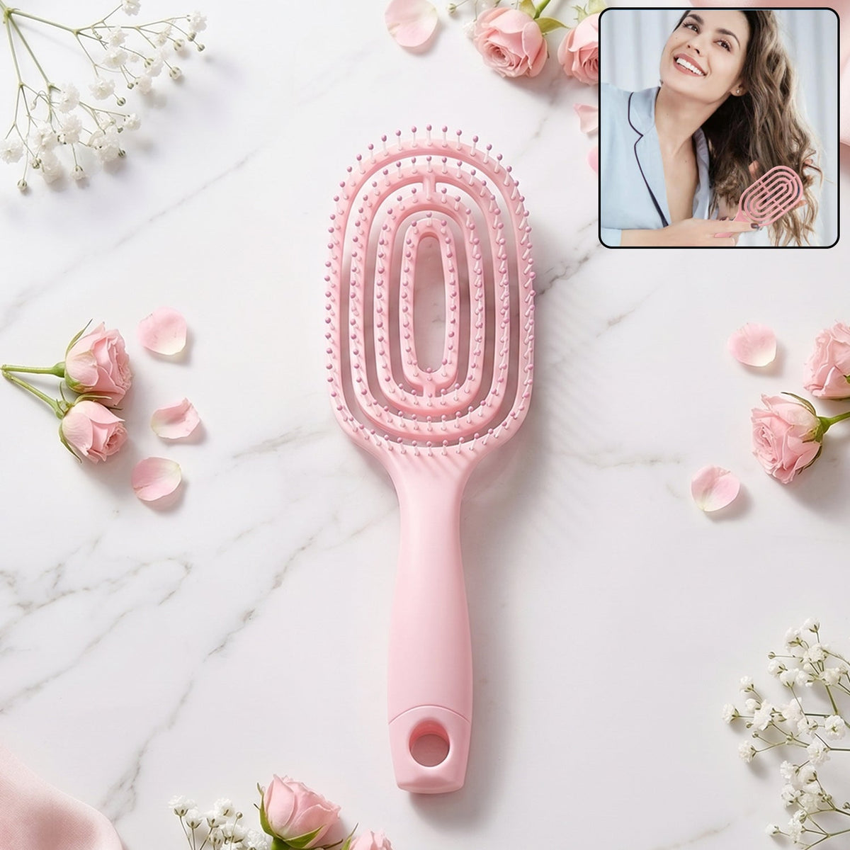 Detangling Hair Brush – Faster Drying & Gentle Scalp Massage Main image