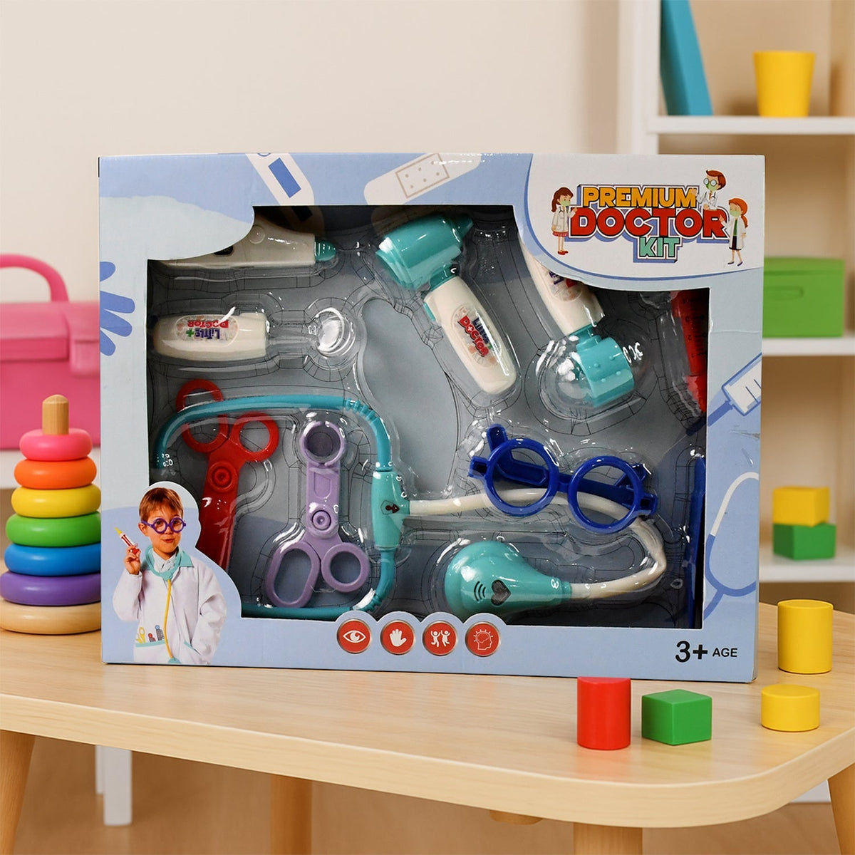 Aditi Doctor Kit Toy Set featuring stethoscope and medical tools Main image