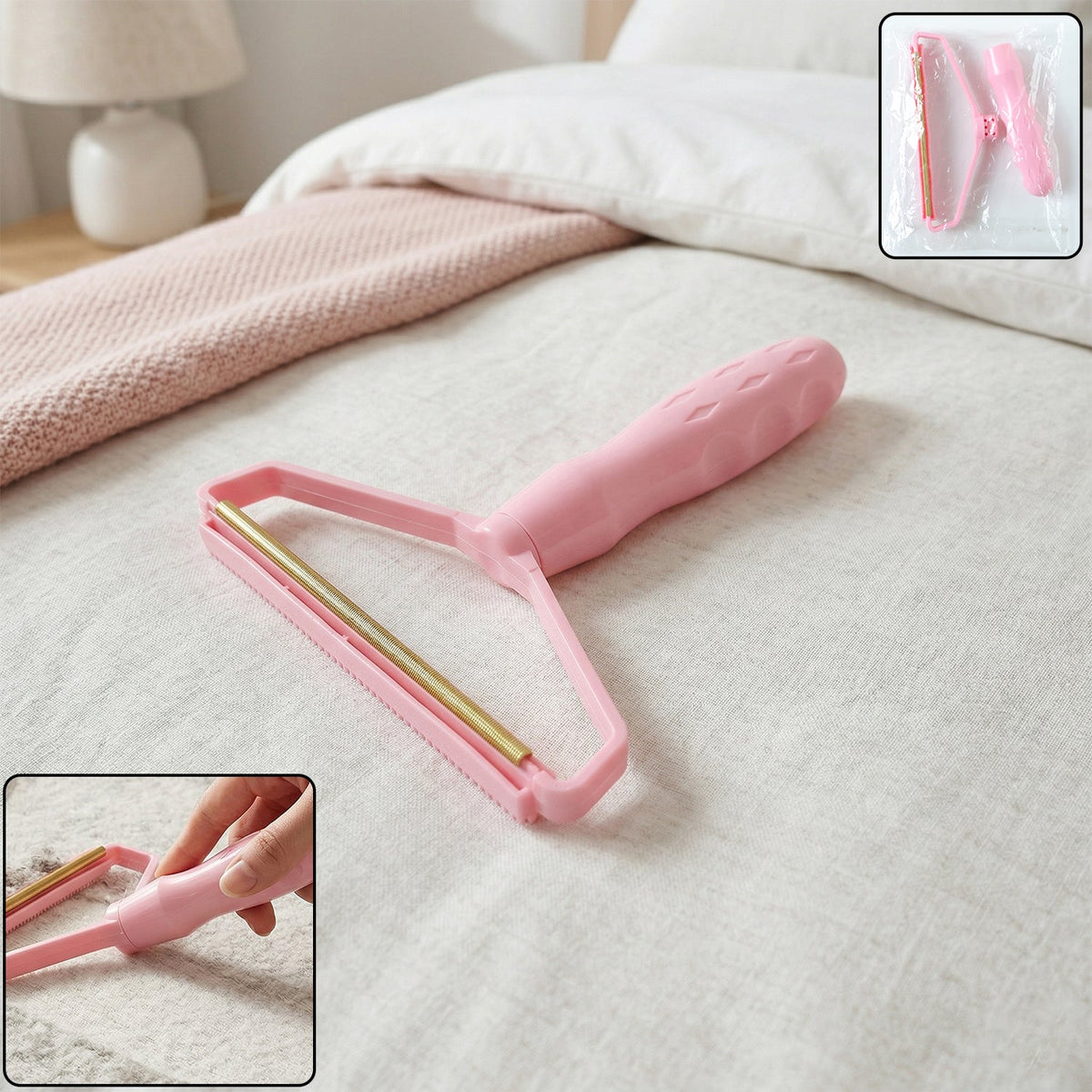 Portable lint remover roller for clothes and furniture Main image
