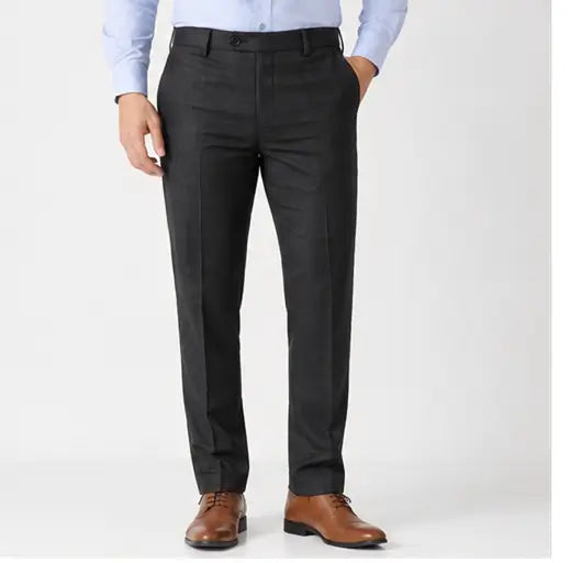 Men's Checked Trousers – Slim Fit Polycotton Pants for Casual, Office & Party Wear