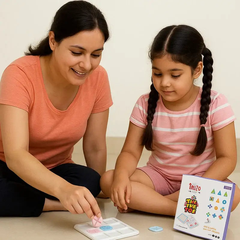 Tic Tac Toe Board Game – Classic Portable Strategy Game for Kids & Family