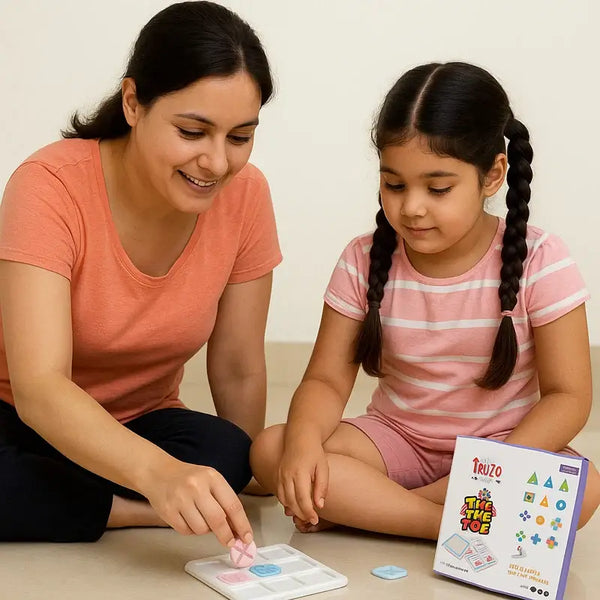 Tic Tac Toe Board Game – Classic Portable Strategy Game for Kids & Family