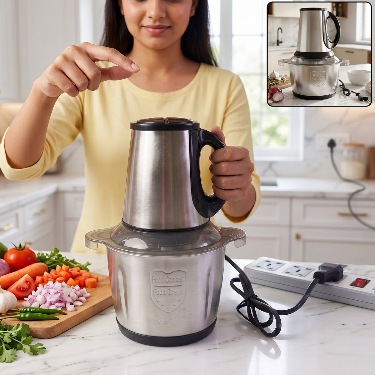 Electric Food Processor – 2 Litre Capacity for Easy Cooking Main image