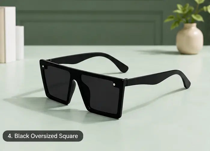 Combo Pack of 3 Unisex Sunglasses – Stylish UV Protection Fashion Shades for Men & Women