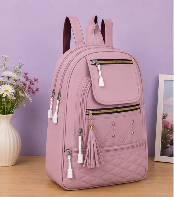 Women's PU Leather Handbag – Stylish Multi-Compartment Shoulder Tote Bag for Office, Travel & Daily Use