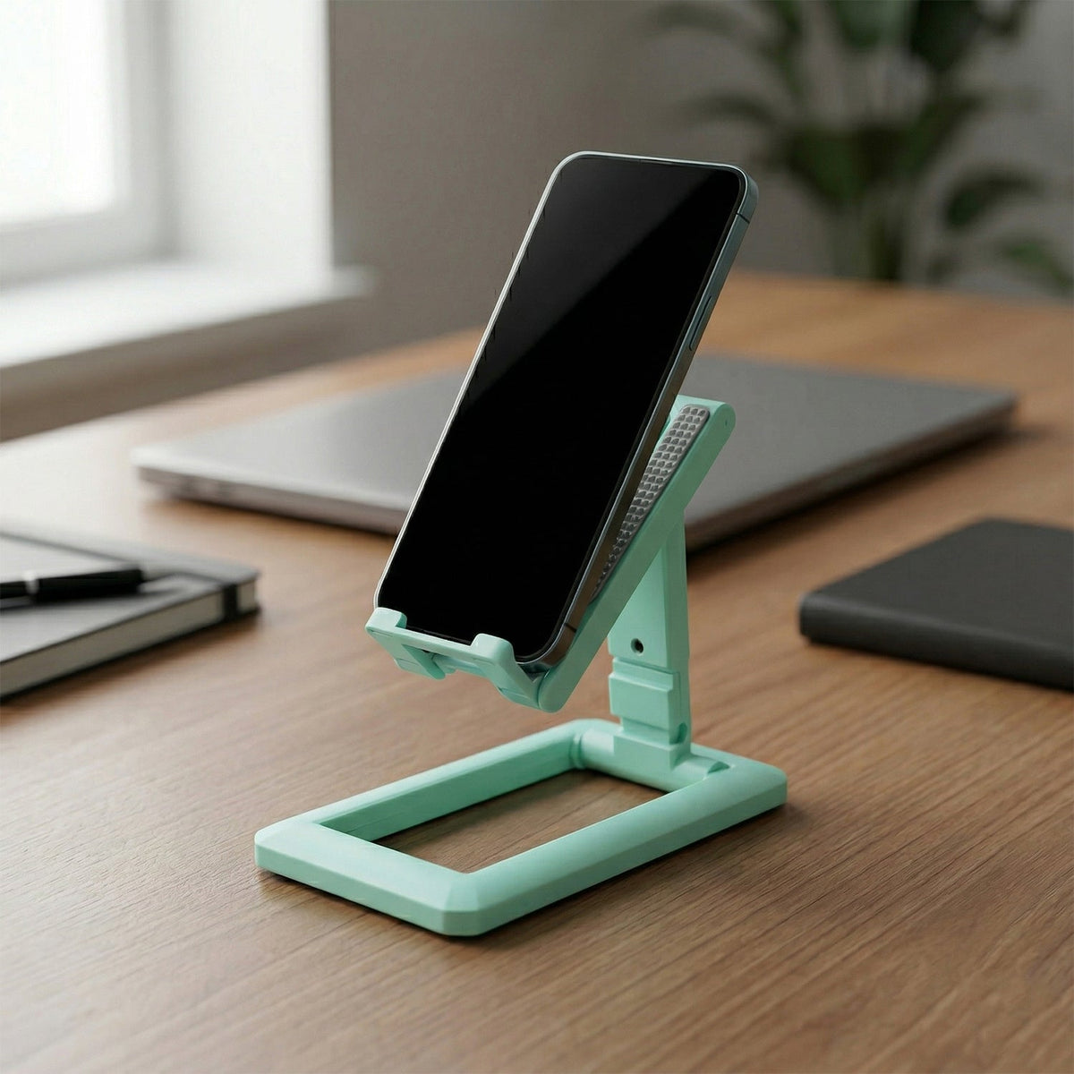 Foldable mobile holder stand with adjustable angle Main image