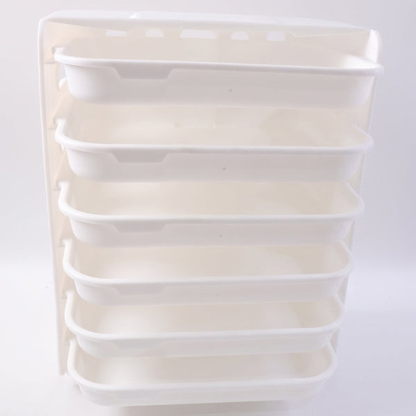 top view of space-saving 6-layer food organizer for kitchen