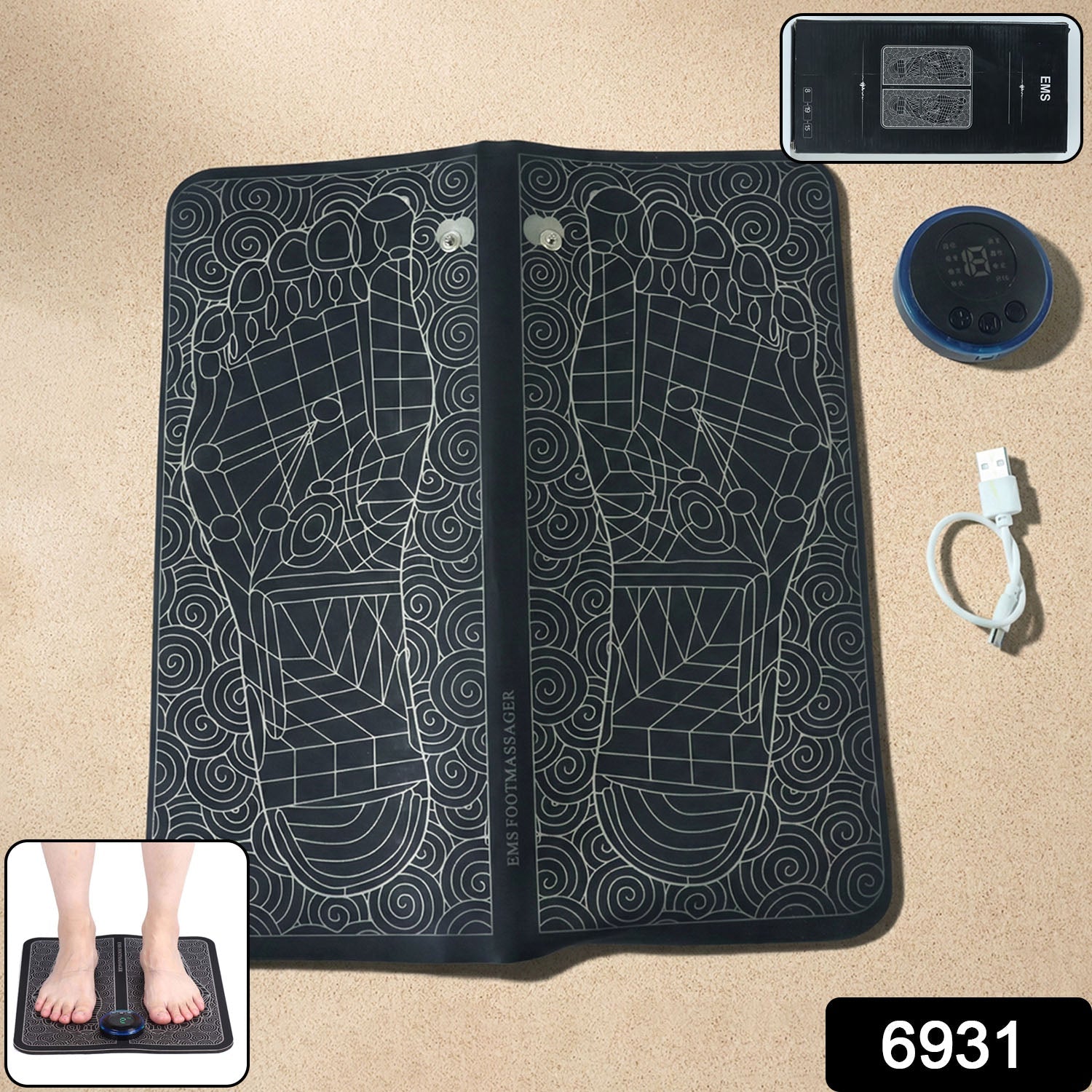 EMS Foot Massage Mat – USB Powered Relaxation & Recovery Secondary image