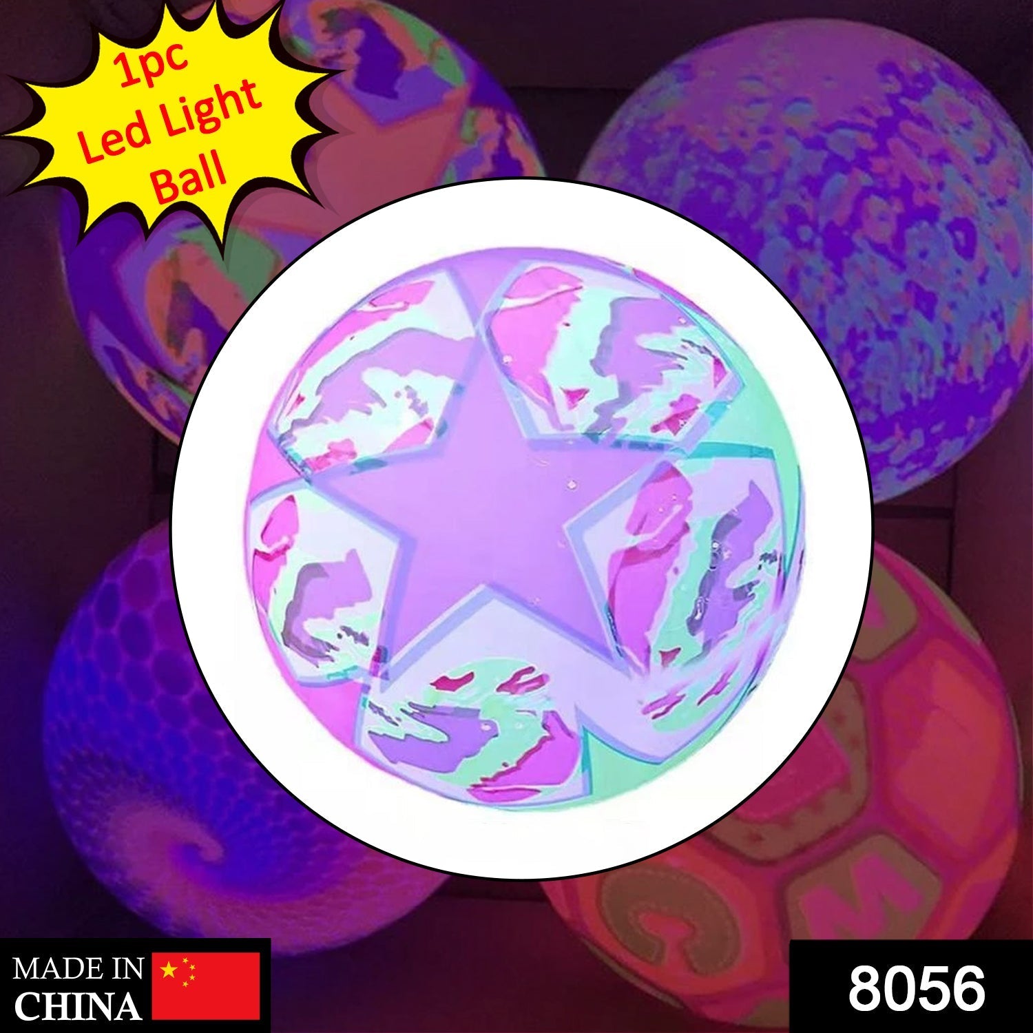 Bouncy LED Ball – Fun Stress Relief Toy for Kids | Play & Move Secondary image