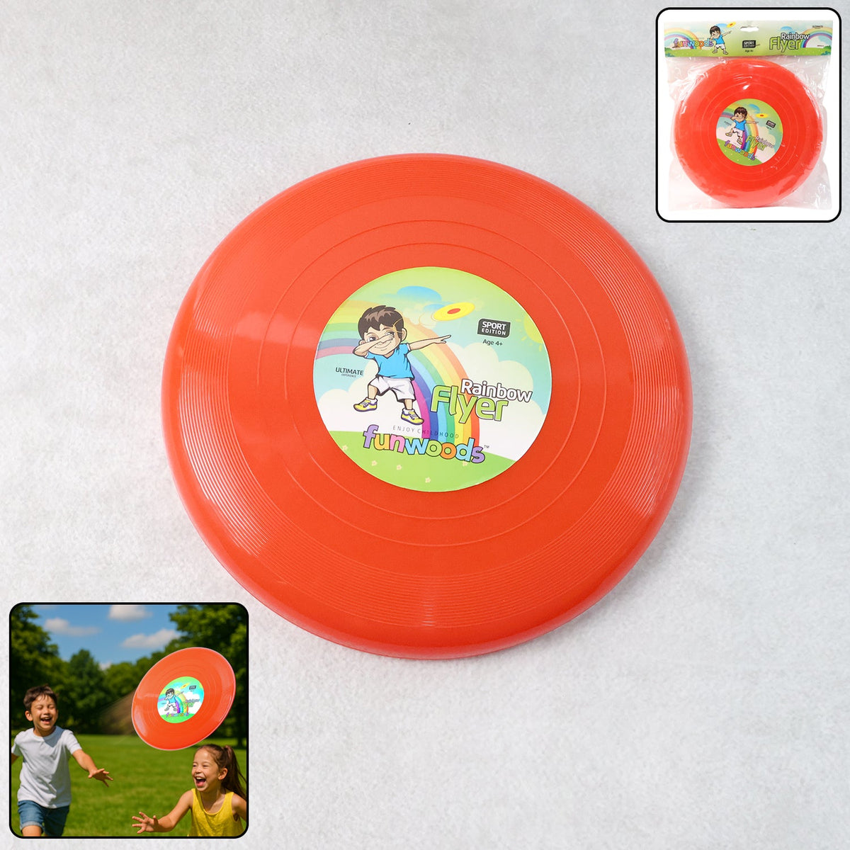 Big outdoor flying disc with aerodynamic plastic design for smooth throws Main image