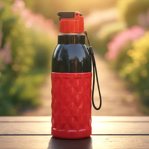 400 ML Sports Water Bottle – Leakproof Flip Top Lid with Carry Strap for Gym, Running & Travel