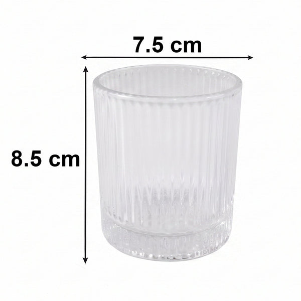 Premium transparent crystal glass tumbler for daily use