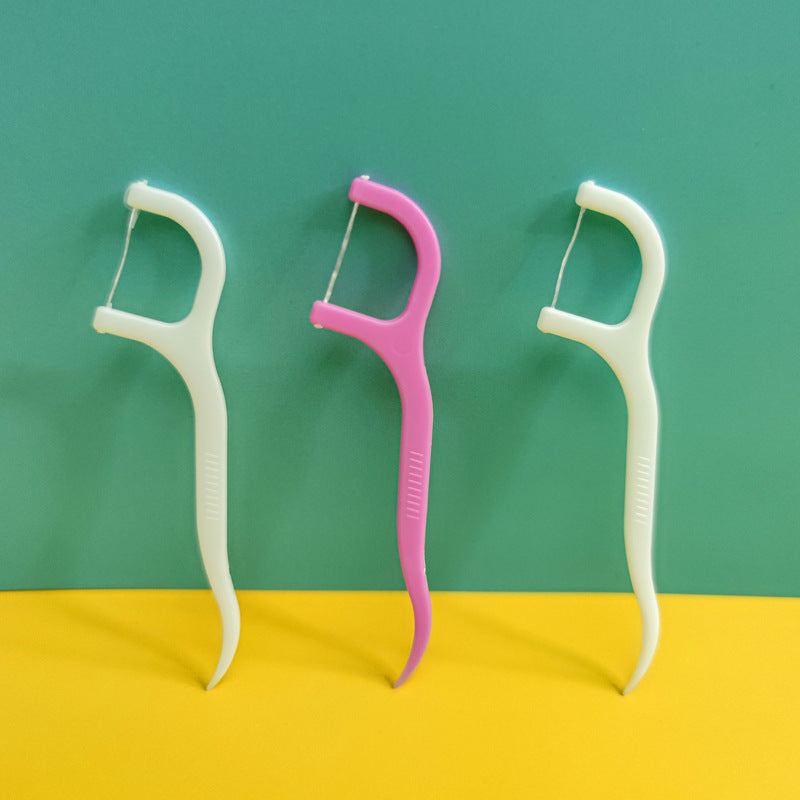 MintGuard Dental Floss Picks for effective interdental cleaning and oral hygiene. Main image