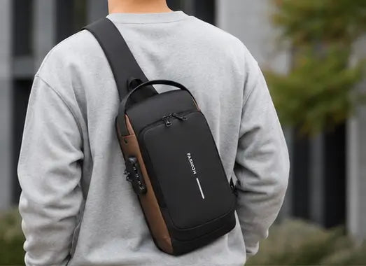 Waterproof Sling Crossbody Backpack Bag – Compact Travel Shoulder Bag for Men & Women