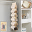 12-pocket hanging shoe organizer bag in bright mixed colors
