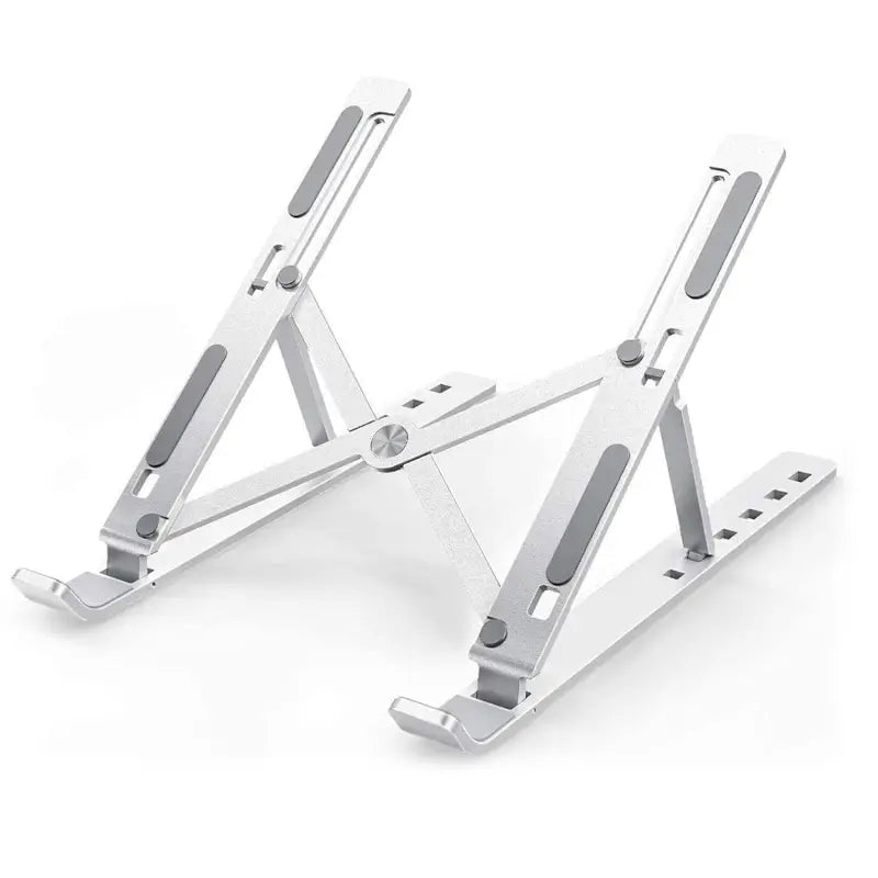 Laptop Stand for Desk | Metal Portable Laptop Stand, with 6 Adjustable Angles | Laptop Riser, Phone, and Tablet Stand | Compatible for All Laptop Main image