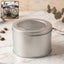 Round metal storage tin box organiser
