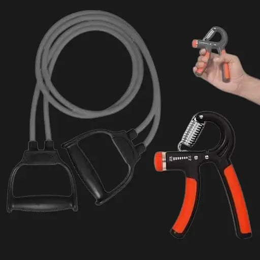Combo Hand Gripper with Toning Tube – Fitness Accessory