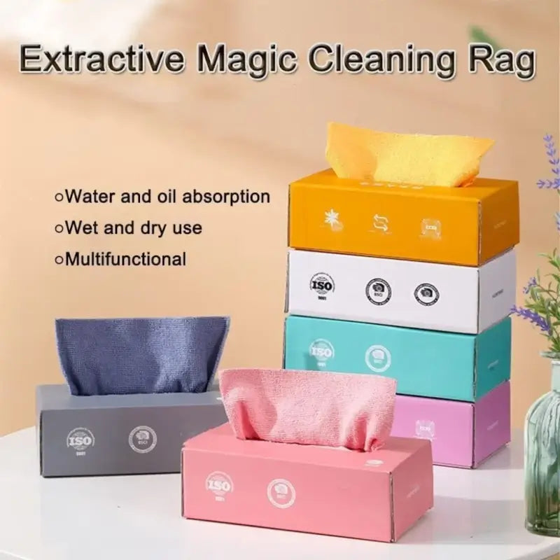 Magic Microfiber Reusable Cleaning Cloth – Multi-Use Washable Cleaning Wipes (20 pcs)