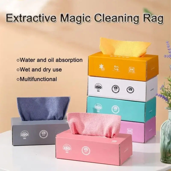 Magic Microfiber Reusable Cleaning Cloth – Multi-Use Washable Cleaning Wipes (20 pcs)