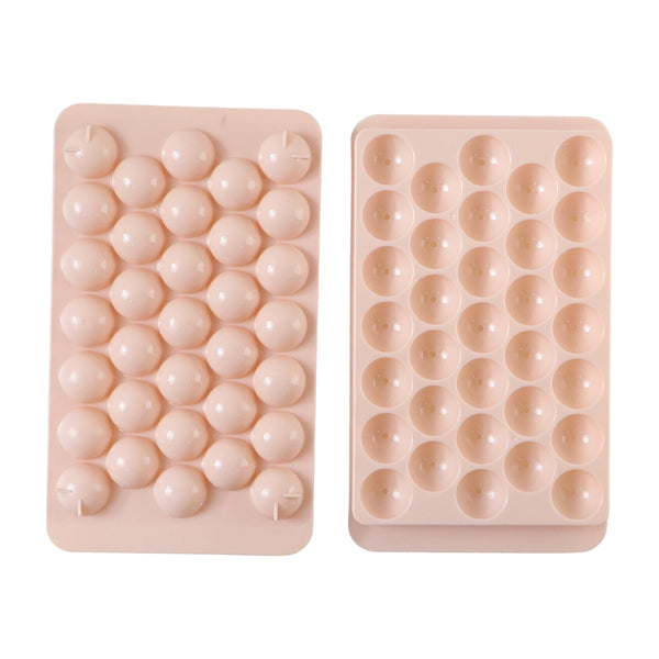 Round ice cube tray with lid