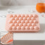 Plastic ball ice cube tray with lid for freezer use
