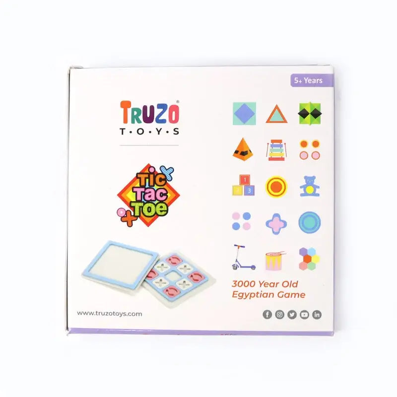 Tic Tac Toe Board Game – Classic Portable Strategy Game for Kids & Family
