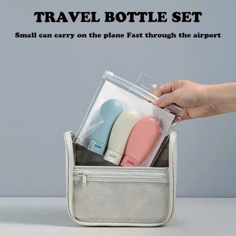 3 Pcs Travel Bottle Set 60 ML – Portable Refillable Travel Containers for Shampoo, Lotion & Toiletries