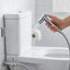 Brass Shattaf health faucet with chrome finish and hose set