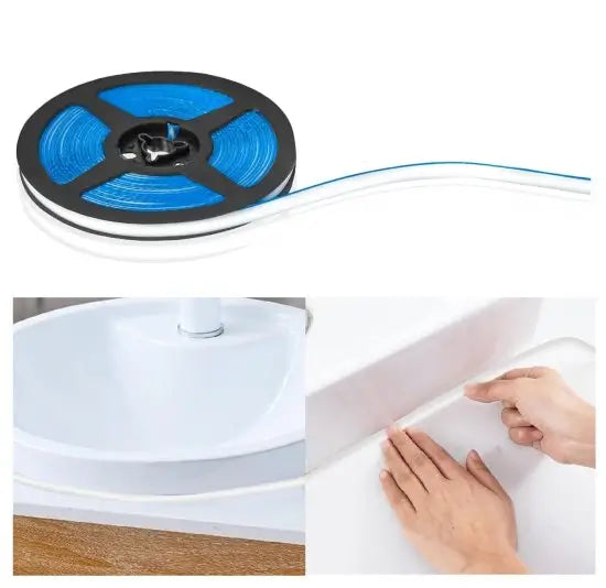 Seam Sealing Tape 6 Meter – Self Adhesive Waterproof Gap Sealing Tape for Kitchen & Bathroom