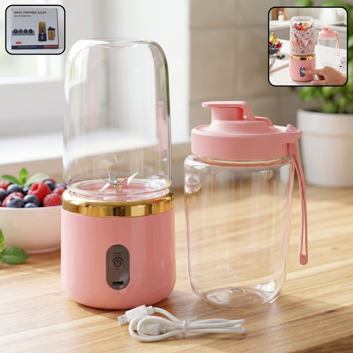 Portable electric juicer cup cordless Main image