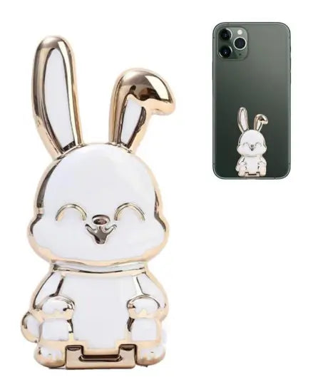 Cute Rabbit Mobile Phone Stand – Adorable Bunny Desk Holder for Smartphone & Tabletop Use