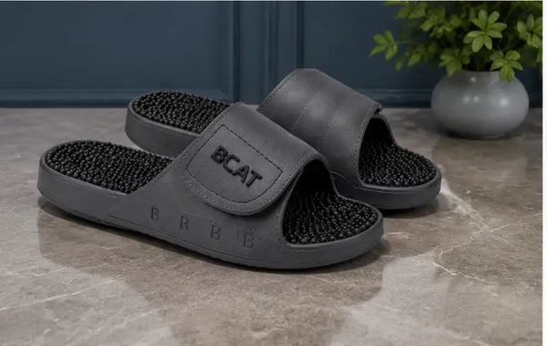 Men's Acupressure Slide Slippers – Super Soft Ultra-Light Anti-Skid Flip Flops for Daily & Casual Wear