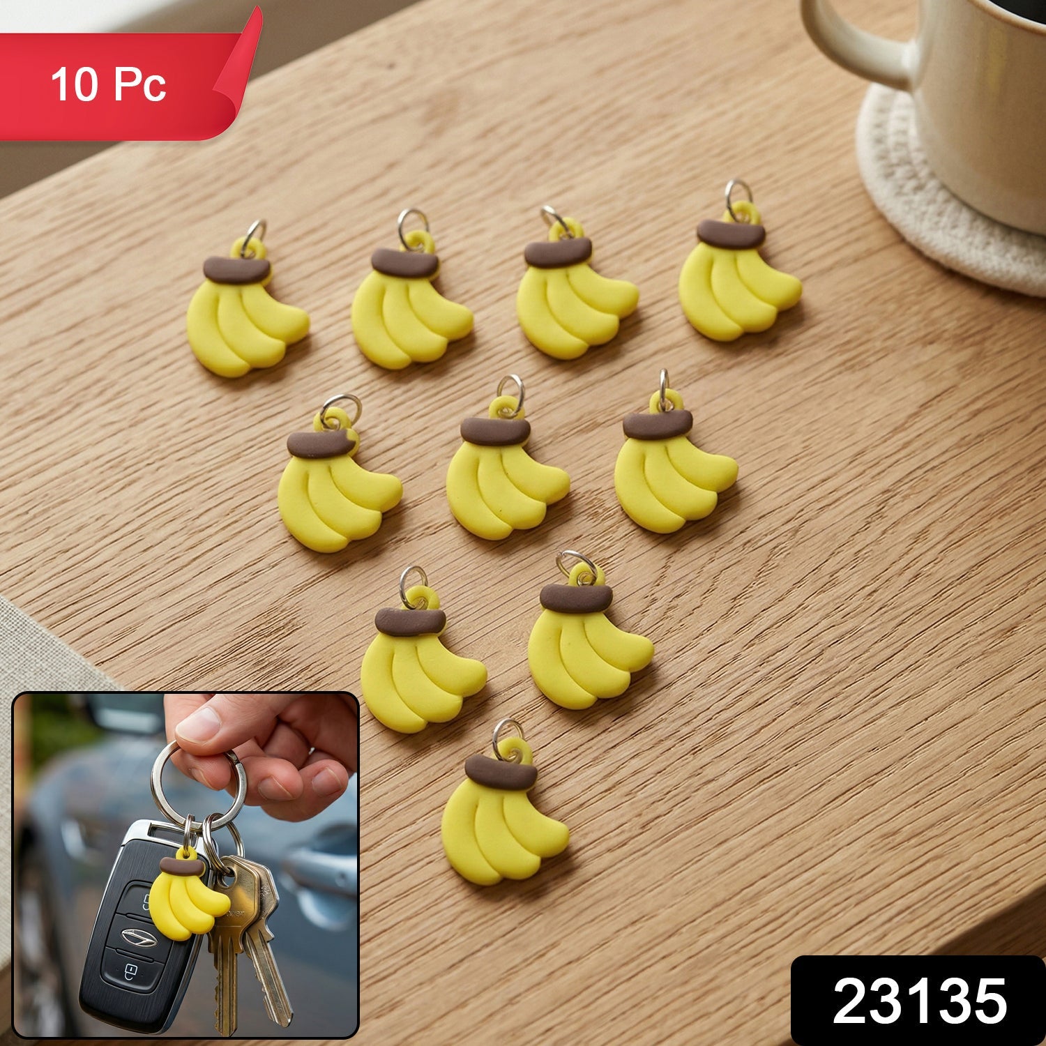 Banana Shape Keychain – Fun and Trendy Bag Accessory Secondary image