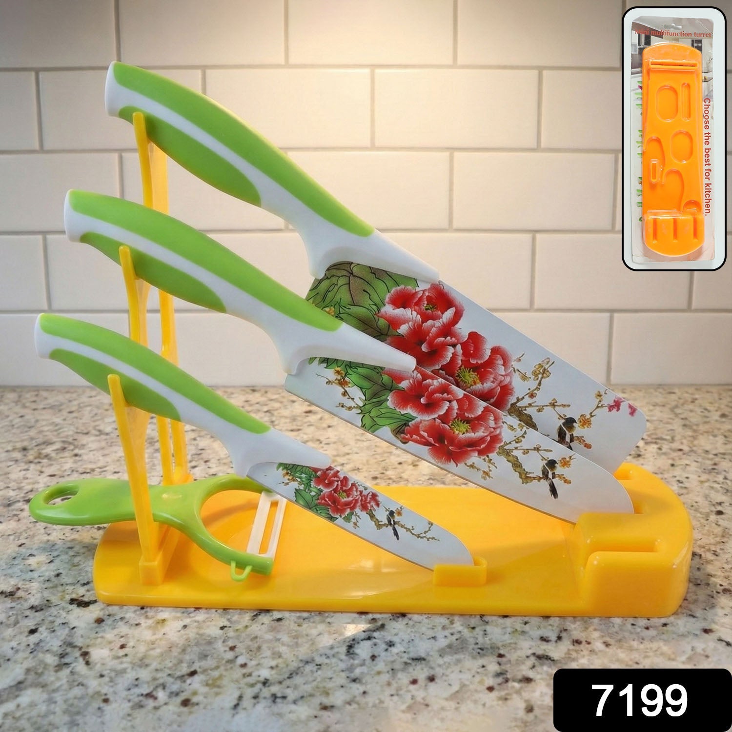 Plastic Kitchen Knife Stand – Durable & Space-Saving | CookAura Secondary image
