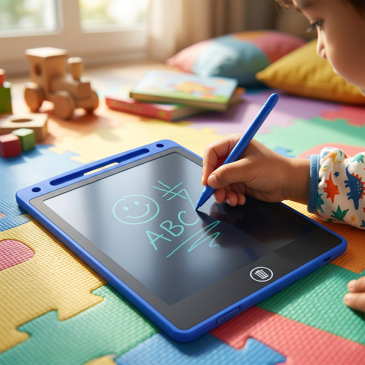 Kids doodling on a 10.5 inch LCD drawing tablet Main image
