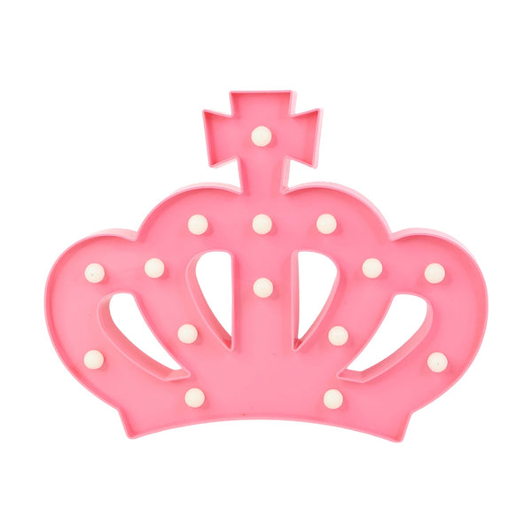 Side view of crown LED decorative lamp showing its sleek silhouette