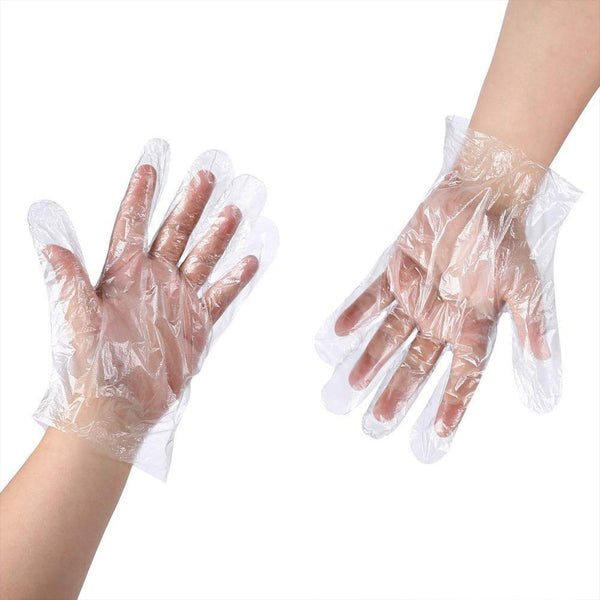 Disposable plastic gloves for kitchen and daily hygienic tasks