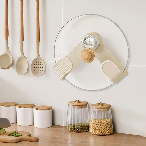 Cookware lid holder clip for kitchen efficiency