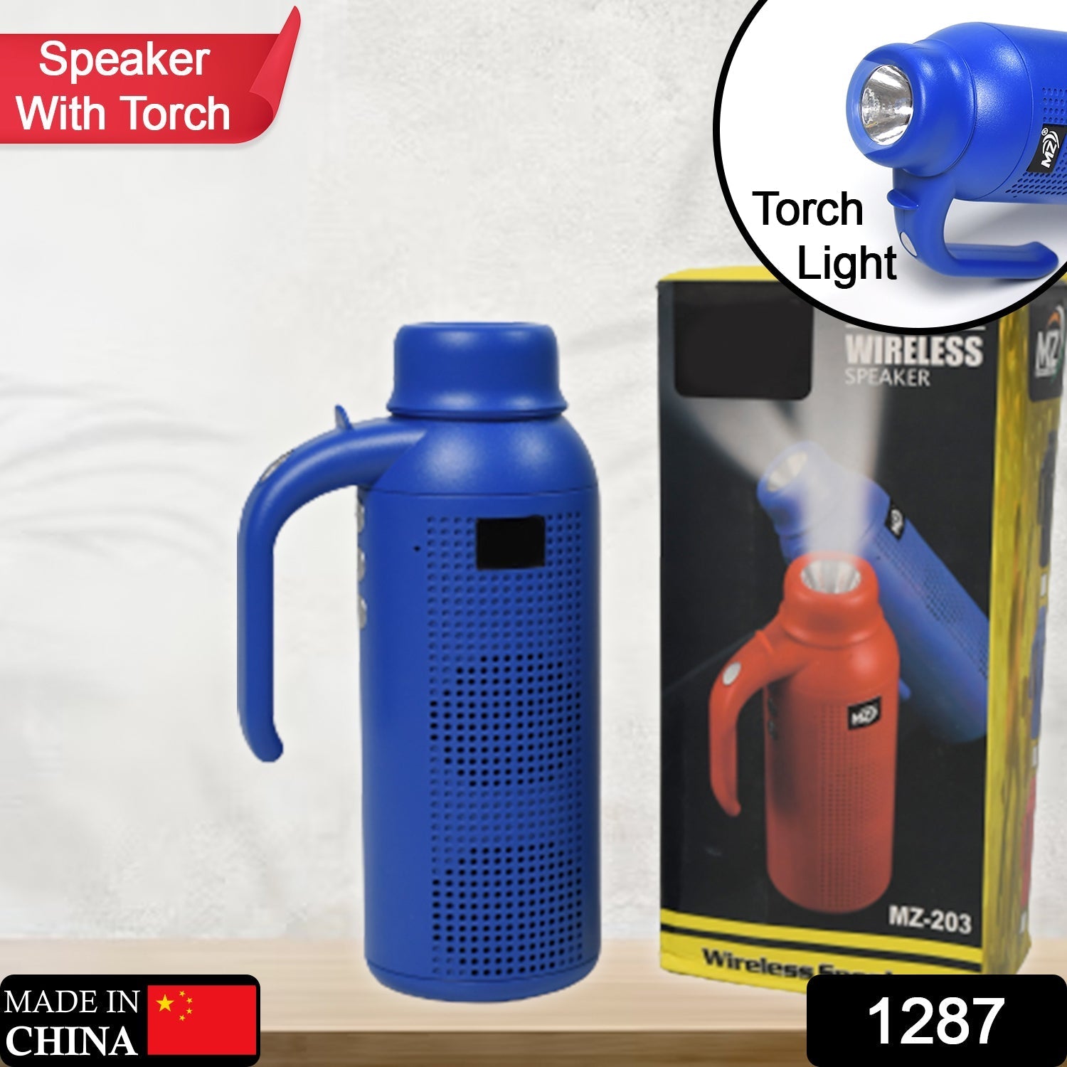 Bluetooth Speaker with Torch – Portable Wireless Sound & Flashlight | Indo Glow Secondary image