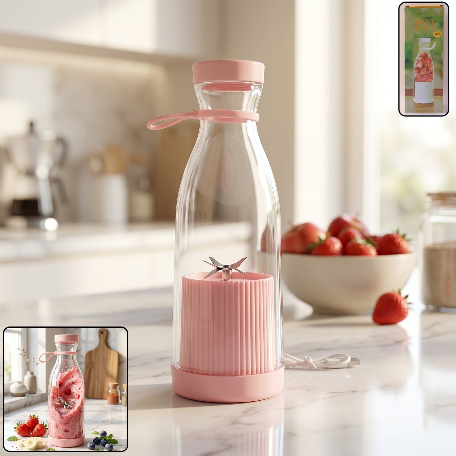 Portable Electric Juicer – Compact, USB Rechargeable & Easy to Use Secondary image