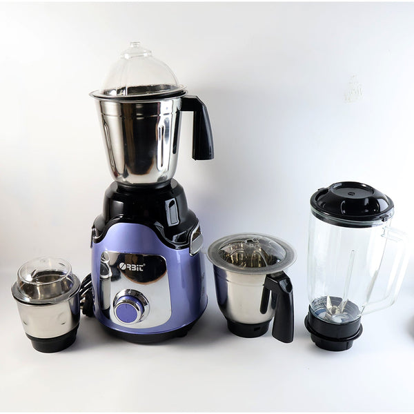 Polycarbonate juice jar attached to the 1 HP heavy duty mixer grinder