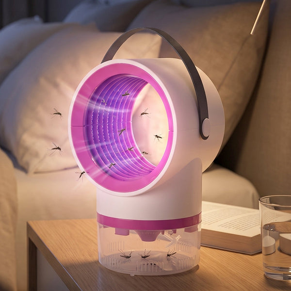 Indoor insect killer with UV attraction and carry handle