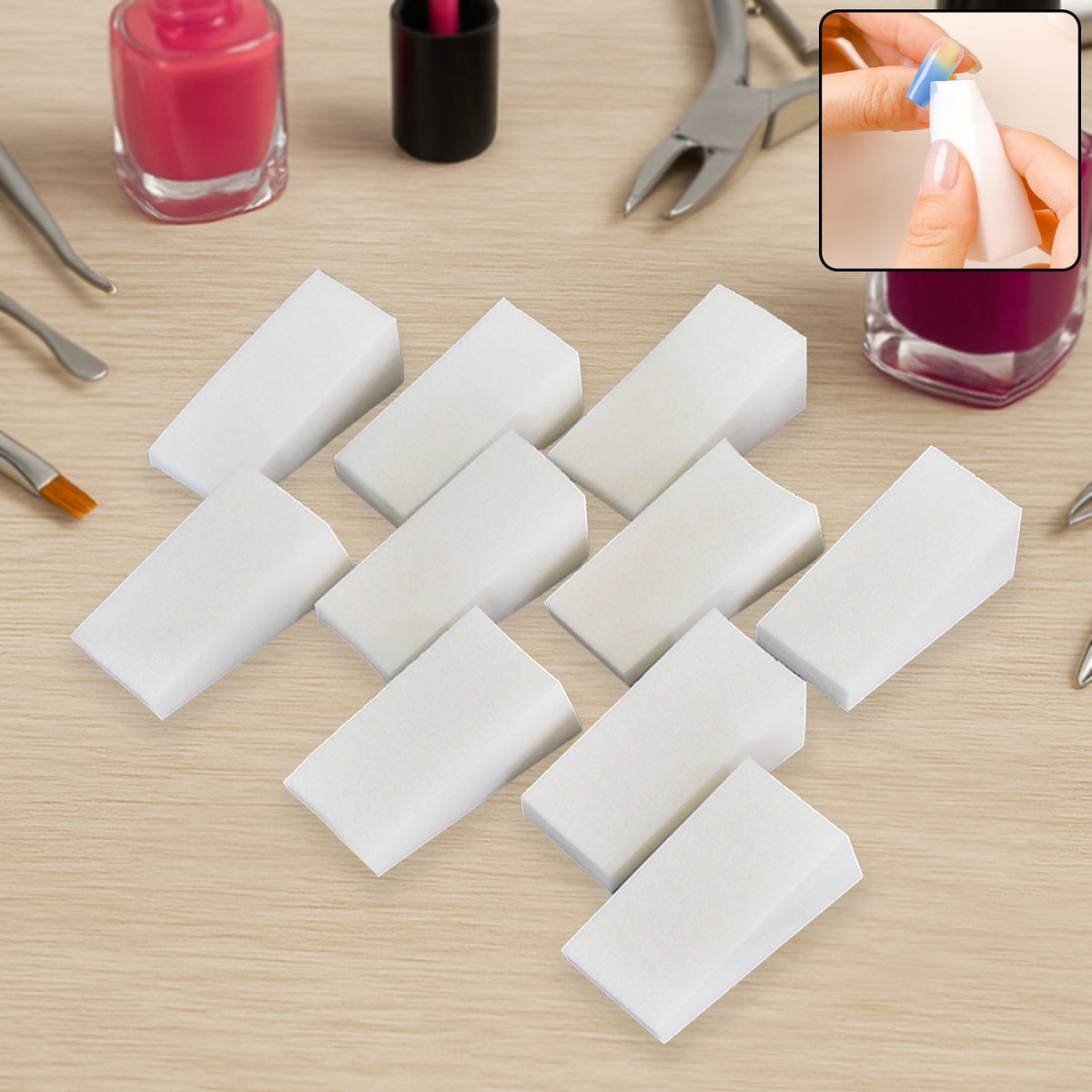 Nail buffer block polishing nails gently with sponge surface Main image