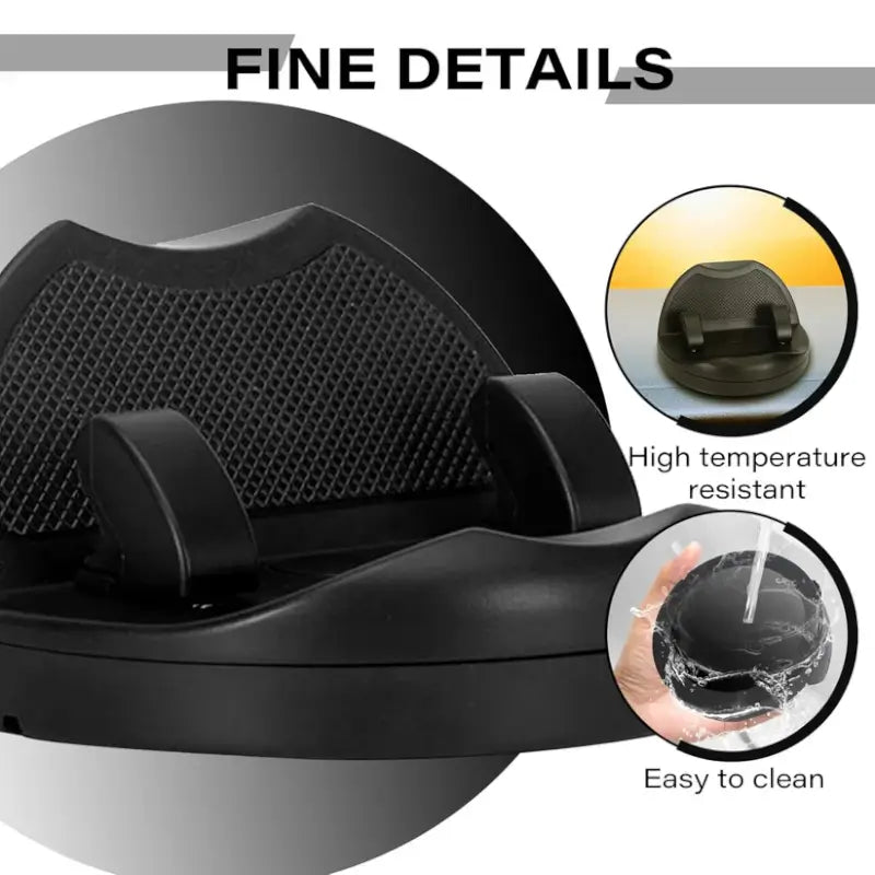 Car Phone Holder – 2-in-1 Anti-Slip Dashboard Mobile Stand with Temporary Parking Number Display